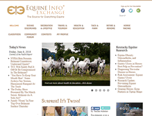 Tablet Screenshot of equineinfoexchange.com